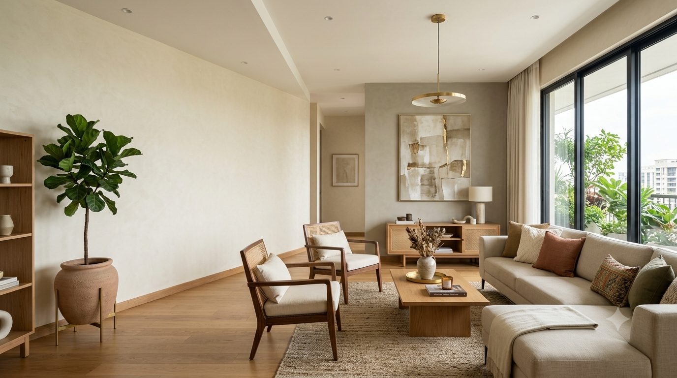 Nordic Warm Sand & Ivory Living
