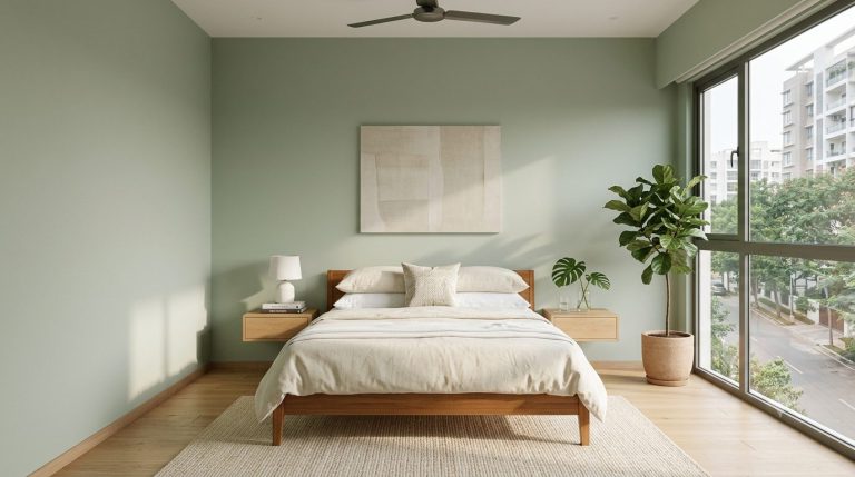 Soft Sage Bedroom